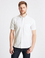 Marks and Spencer  Pure Cotton Slim Fit Oxford Shirt