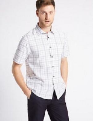 Modal Blend Checked Shirt with Pocket 14.00 €