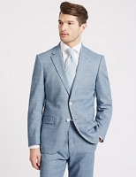 Marks and Spencer  Linen Miracle Regular Fit Textured Suit