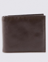 Marks and Spencer  Leather Slim Popper Bi Fold Wallet with Cardsafe