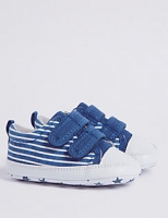 Marks and Spencer  Baby Riptape Striped Pram Shoes