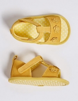 Marks and Spencer  Baby Leather Riptape Floral Sandals