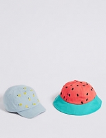 Marks and Spencer  Kids 2 Pack Hats (3 Months - 6 Years)
