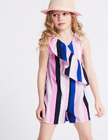 Marks and Spencer  Striped Pure Cotton Playsuit (3-16 Years)