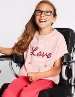 Marks and Spencer  Easy Dressing Love T-shirt (3-16 Years)