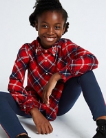Marks and Spencer  Pure Cotton Checked Blouse (3-16 Years)