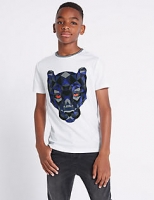 Marks and Spencer  Pure Cotton Graphic T-Shirt (3-16 Years)