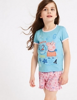Marks and Spencer  Peppa Pig Pure Cotton Short Pyjamas (1-7 Years)