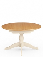 Marks and Spencer  Padstow Round Extended Table Cream