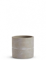 Marks and Spencer  11cm Small Grey Raw Look Planter