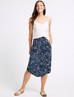 Marks and Spencer  Printed Jersey A-Line Skirt