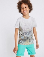 Marks and Spencer  Photographic Leaf T-Shirt (3-16 Years)