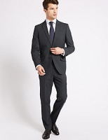 Marks and Spencer  Grey Striped Tailored Fit Jacket