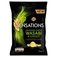 Centra  Walkers Sensations Wasabi & Ginger 150g