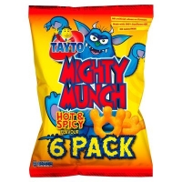 Centra  Tayto Snax/ Treble Crunch Cheese & Onion/ Mighty Munch 6 Pac