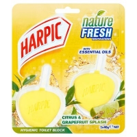Centra  Harpic Hygienic Toilet Block Citrus & Grapefruit Splash/Lave