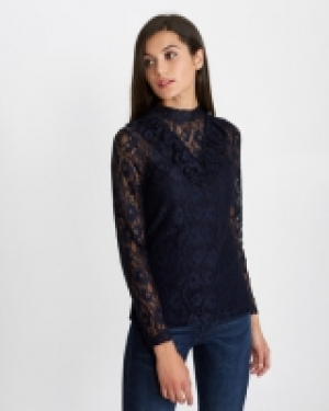 Savida Lace V-Frill Top