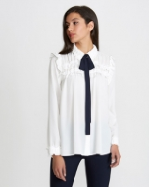 Savida Ruffle Bow Blouse