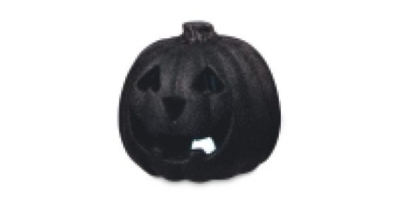 Halloween Black Light Up Pumpkin