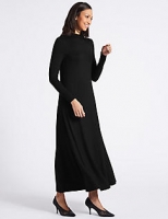 Marks and Spencer  Jersey Turtle Neck Tunic Maxi Dress