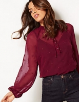 Marks and Spencer  Embroidered Long Sleeve Blouse
