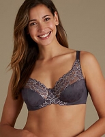 Marks and Spencer  2 Tone Jacquard Lace Full Cup Bra A-DD