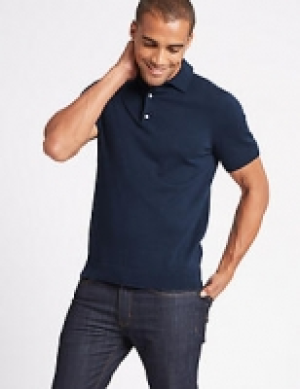 Cotton Rich Knitted Polo Shirt 27.00 €