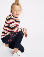 Marks and Spencer  Embroidered Cotton Jean with Stretch (3-16 Years)