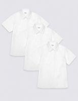 Marks and Spencer  3 Pack Boys Slim Fit Easy to Iron Shirts