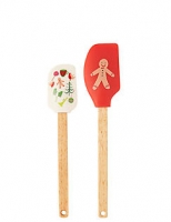 Marks and Spencer  Gingerbread Man Spatula 2 Piece Set