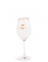 Marks and Spencer  White Christmas Wine Glass
