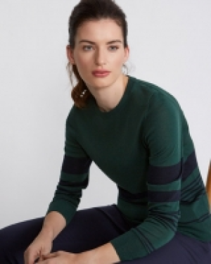 Paul Costelloe Living Studio Merino Multi Stripe Sweater