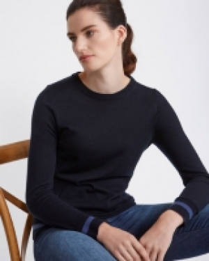 Paul Costelloe Living Studio Merino Tip Crew-Neck