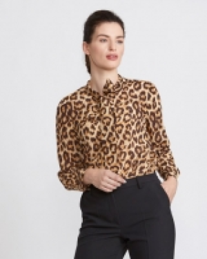 Paul Costelloe Living Studio Leopard Silk Blouse