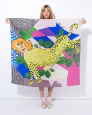 Joanne Hynes Surrealist Tiger Lady Scarf