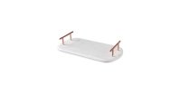 Aldi  Marble Tray with Copper Handle