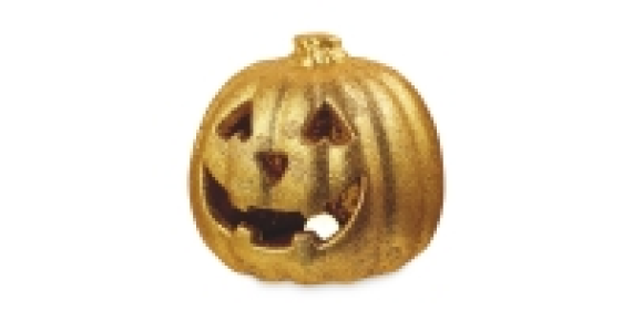 Halloween Gold Light Up Pumpkin