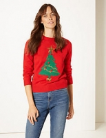 Marks and Spencer  Customisable Christmas Tree Jumper