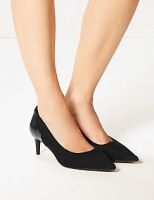 Marks and Spencer  Wide Fit Kitten Heel Court Shoes