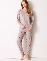 Marks and Spencer  Star Print Long Sleeve Pyjama Set
