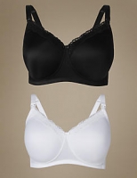 Marks and Spencer  2 Pack Maternity Padded T-Shirt Full Cup Bras B-F