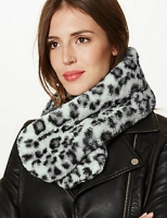 Marks and Spencer  Faux Fur Animal Print Scarf