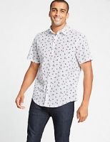 Marks and Spencer  Pure Cotton Skier Print Shirt
