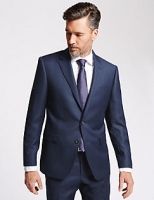 Marks and Spencer  Blue Tailored Fit Wool Suit