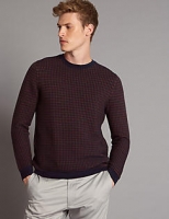 Marks and Spencer  Supima® Cotton Textured Slim Fit Jumper