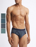 Marks and Spencer  4 Pack Cotton Rich Briefs with StayNEW