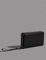 Marks and Spencer  Leather Double Travel Wallet with Cardsafe