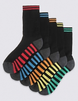 Marks and Spencer  5 Pairs of Sports Socks (3-16 Years)