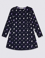 Marks and Spencer  Cotton Rich Dress with Stretch (3-16 Years)