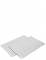 Marks and Spencer  Set of 2 Metallic Cotton Rib Placemats